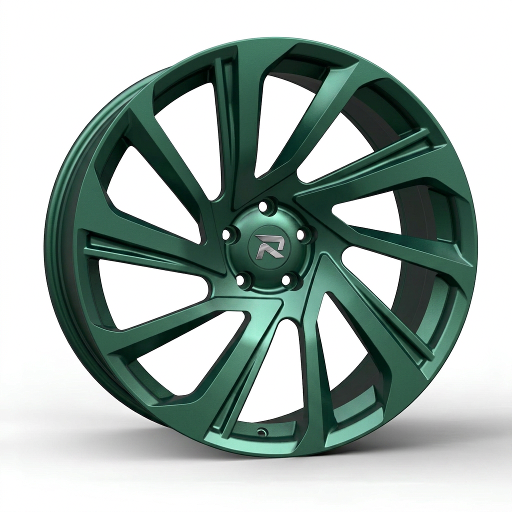 RZR CLIX forged wheel — Satin Emerald Metallic
