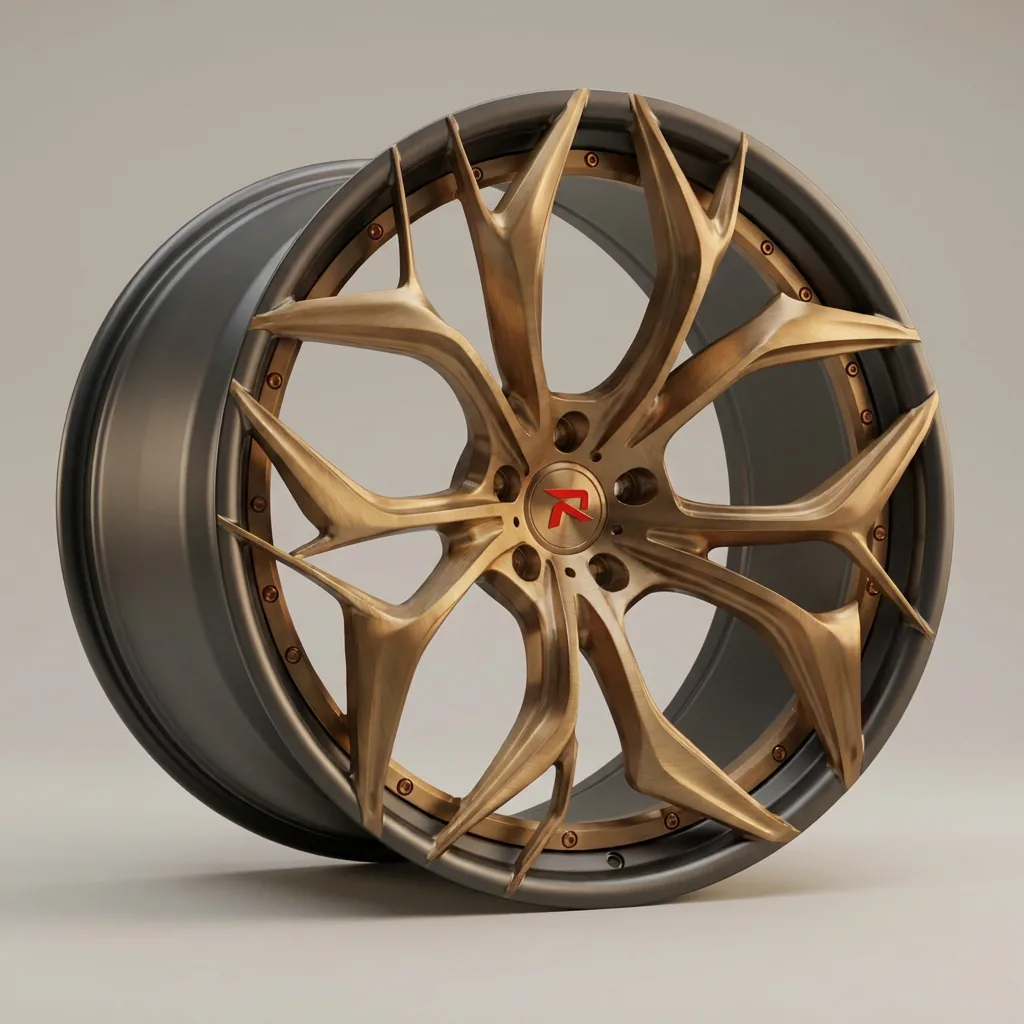 RZR XIX forged wheel — Brushed Bronze