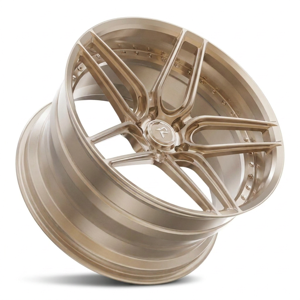 RZR IV forged wheel — Brushed Champagne Gold / Satin Finish