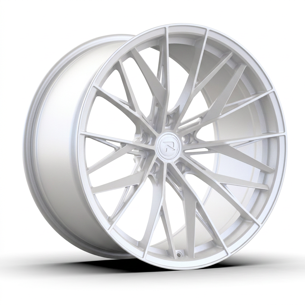 RZR CXXXVI forged wheel — Satin White Pearl