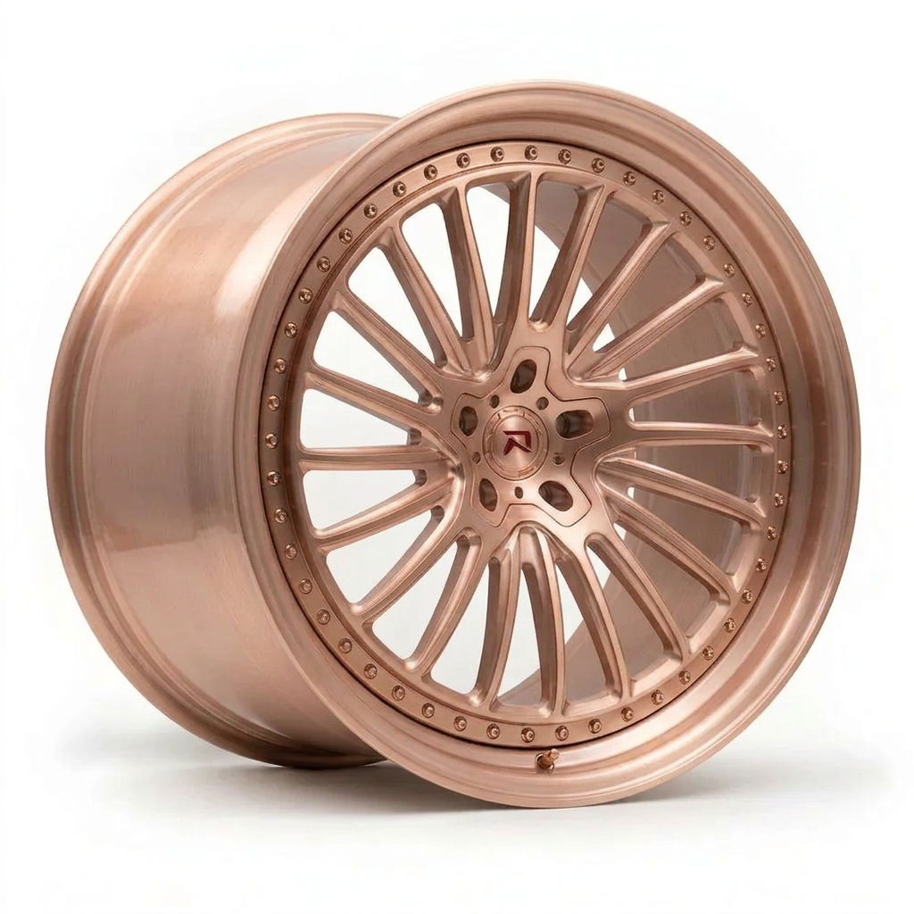 RZR XXV forged wheel — Brushed Rose Gold