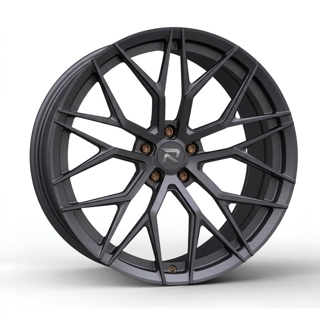 RZR CXXIX forged wheel — Matte Anthracite / Bronze Hardware