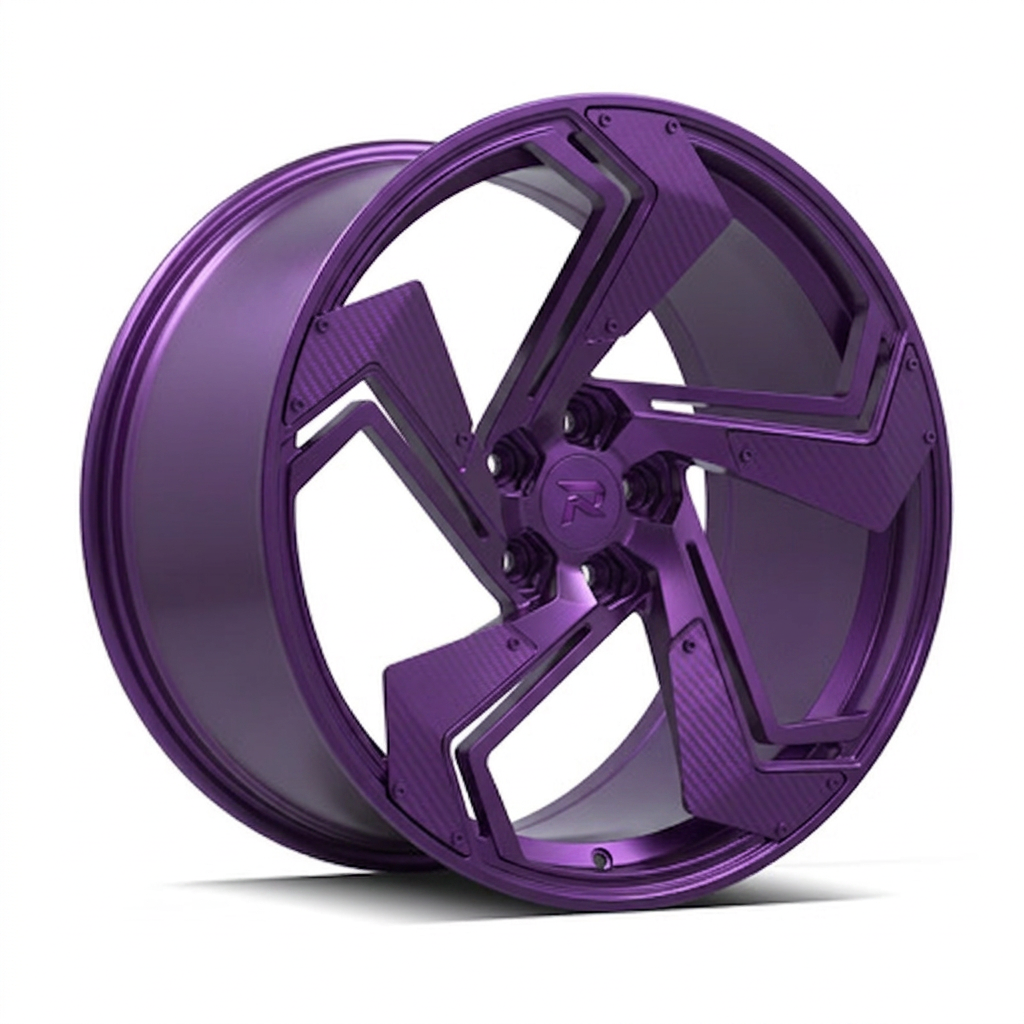 RZR CXXIV forged wheel — Satin Purple Metallic