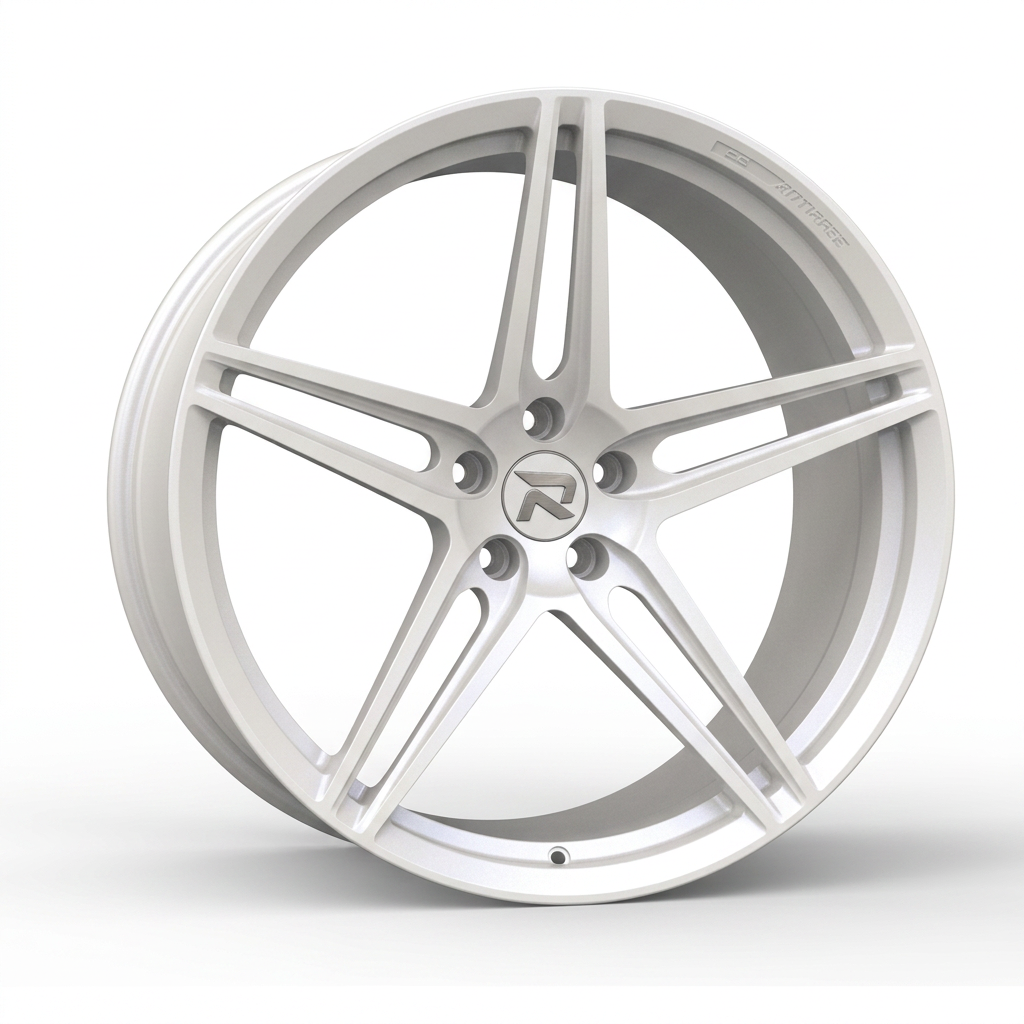 RZR CXXVII forged wheel — Satin White Pearl