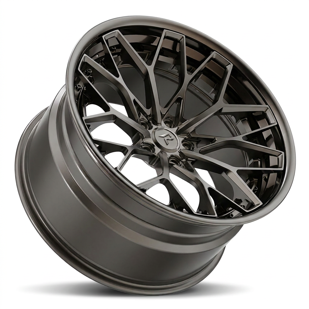 RZR VIII forged wheel — Gloss Black Chrome