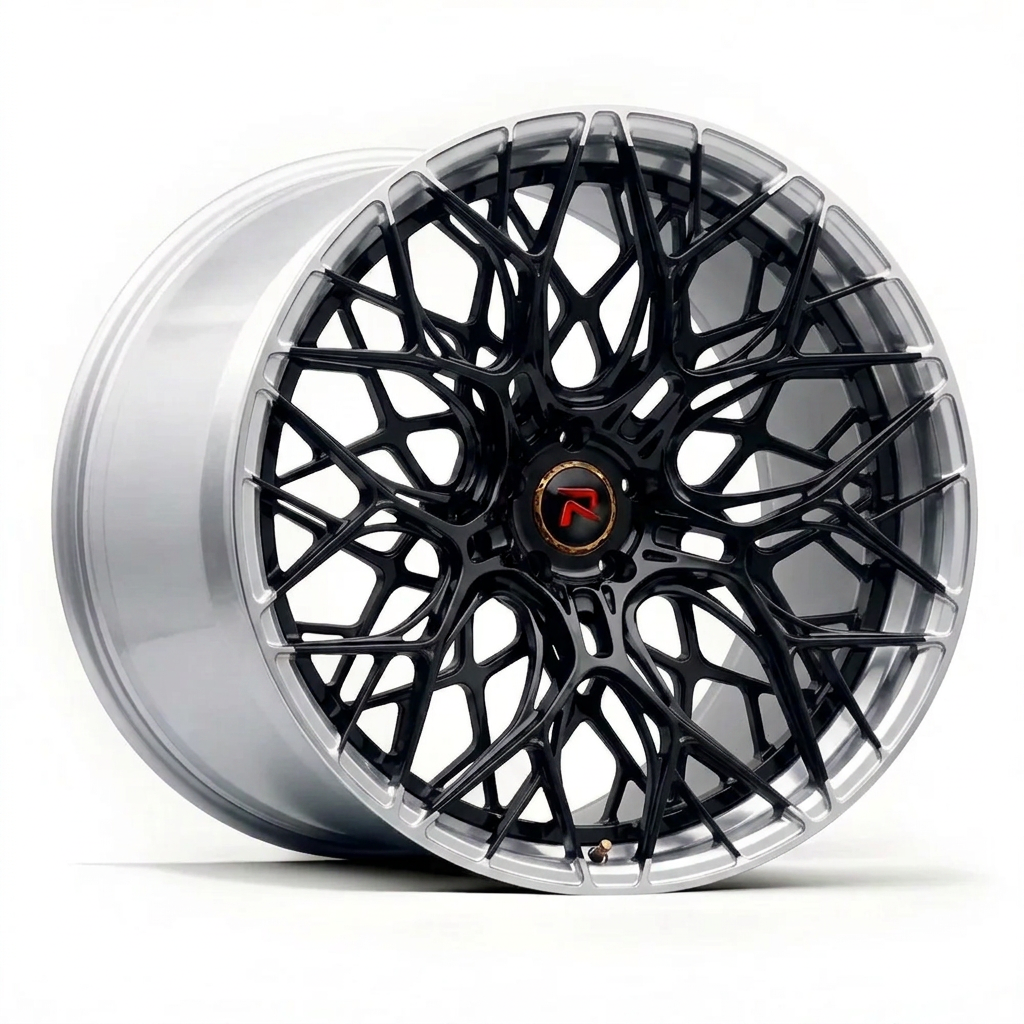 RZR LIII forged wheel — Gloss Black / Polished Lip