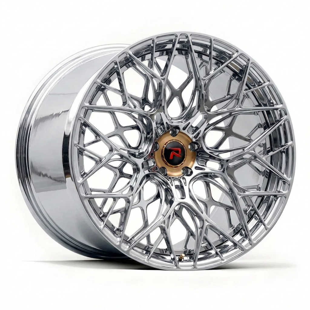 RZR LIII forged wheel — Full Polished Chrome