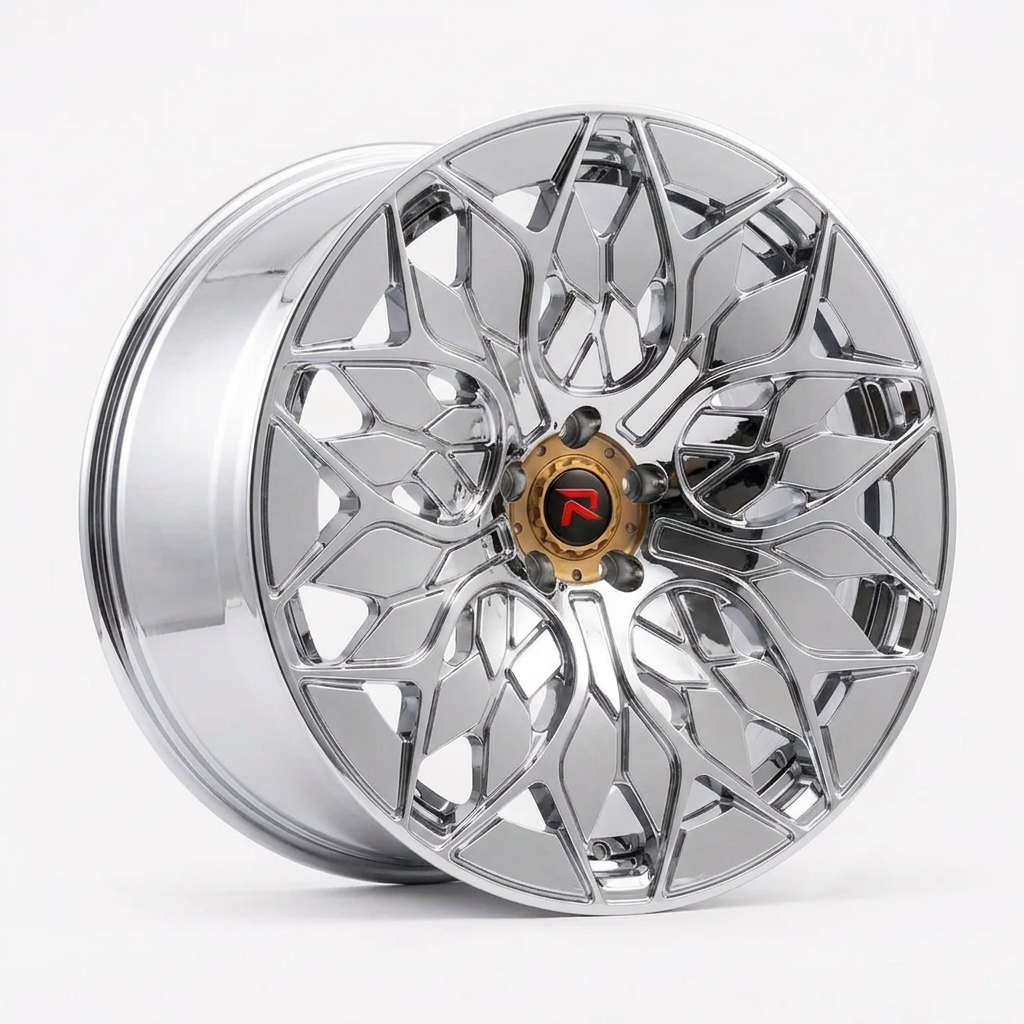 RZR L forged wheel — Full Polished Chrome