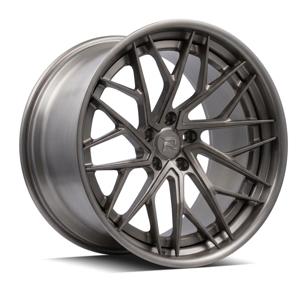 RZR XCIII forged wheel — Satin Titanium Grey