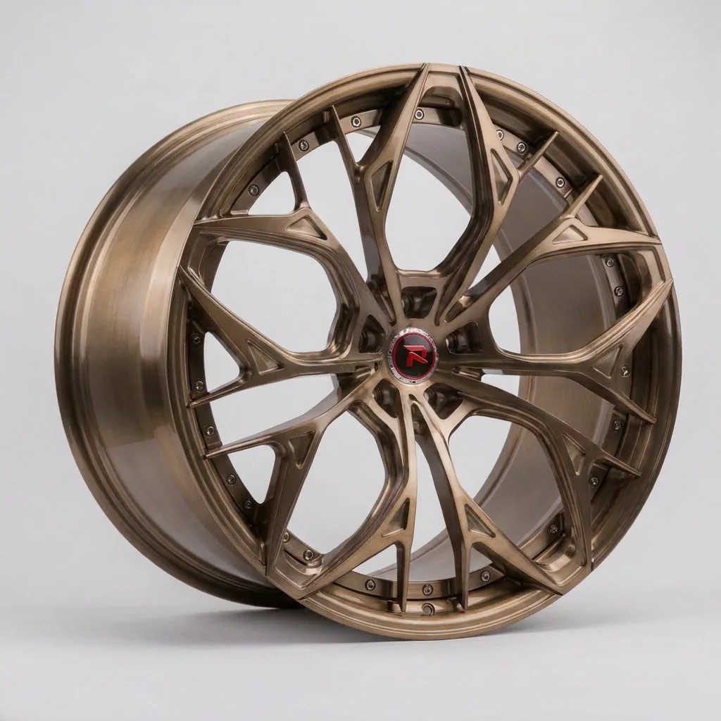 RZR XXII forged wheel — Brushed Bronze