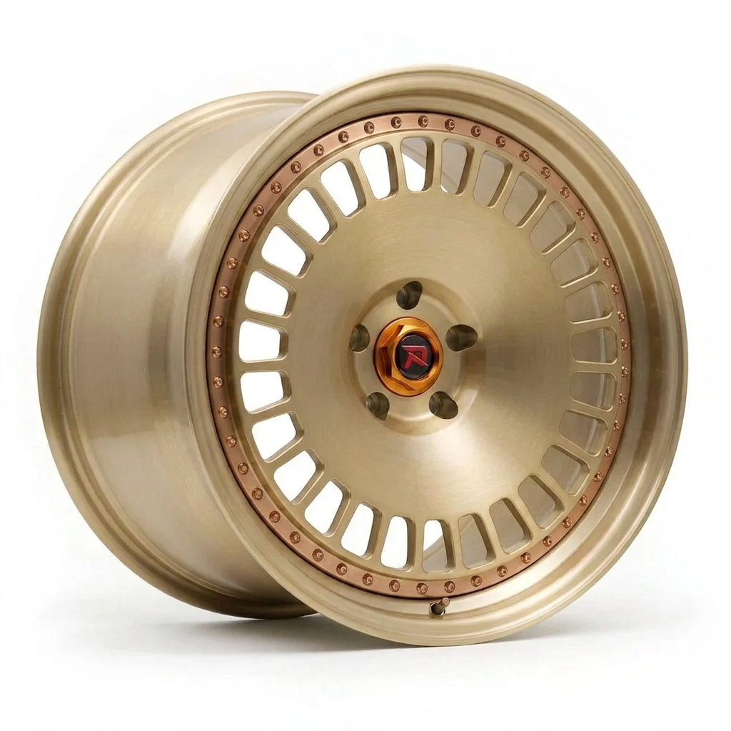 RZR XLI forged wheel — Brushed Champagne Gold