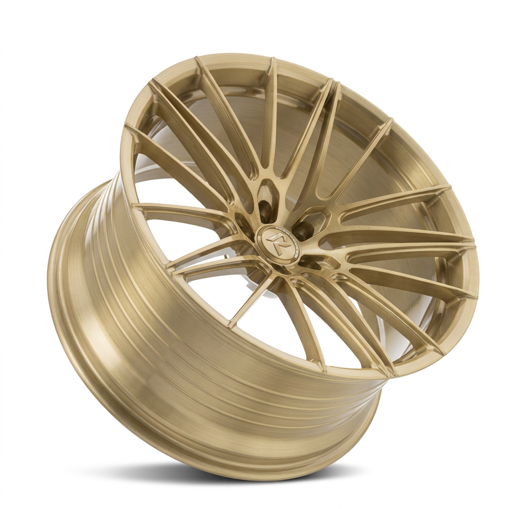RZR LXXIII forged wheel — Brushed Champagne Gold