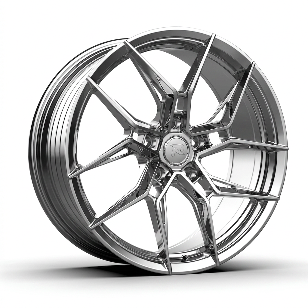 RZR CXXII forged wheel — Full Polished Chrome