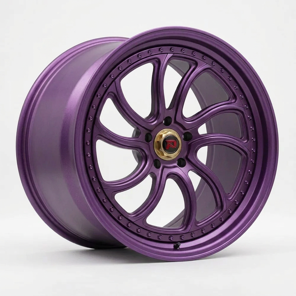 RZR XXXV forged wheel — Satin Purple Metallic