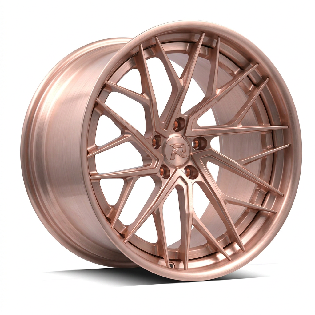 RZR XCIII forged wheel — Brushed Rose Gold