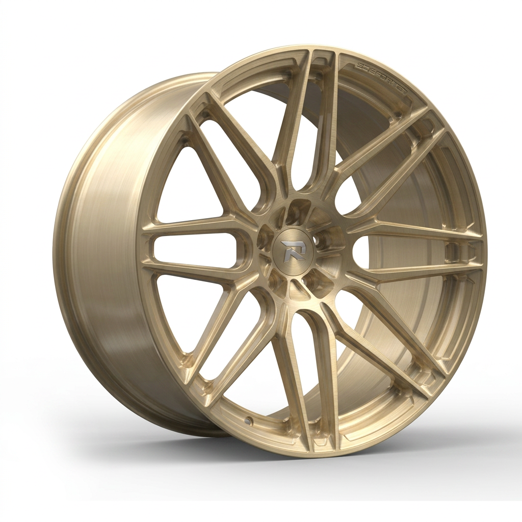 RZR CXVIII forged wheel — Brushed Champagne Gold