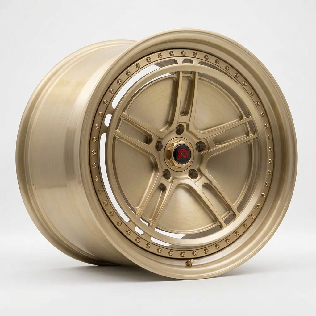 RZR XL forged wheel — Brushed Champagne Gold