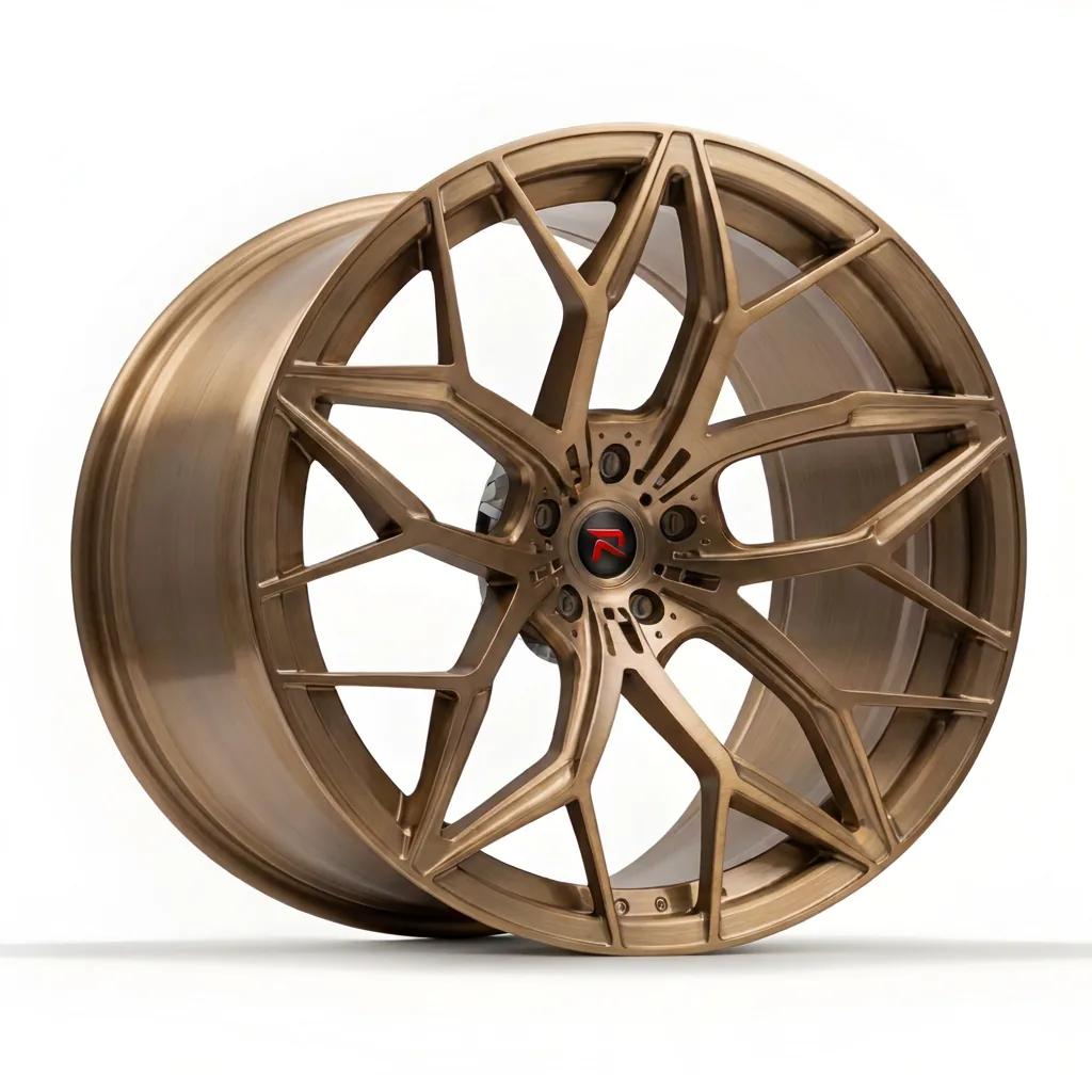 RZR XI forged wheel — Brushed Bronze