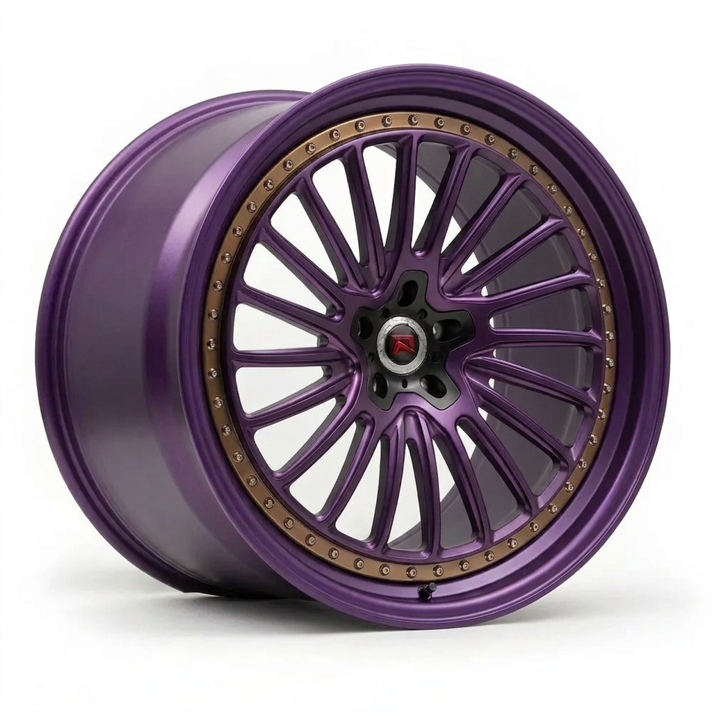 RZR XXV forged wheel — Satin Purple Metallic