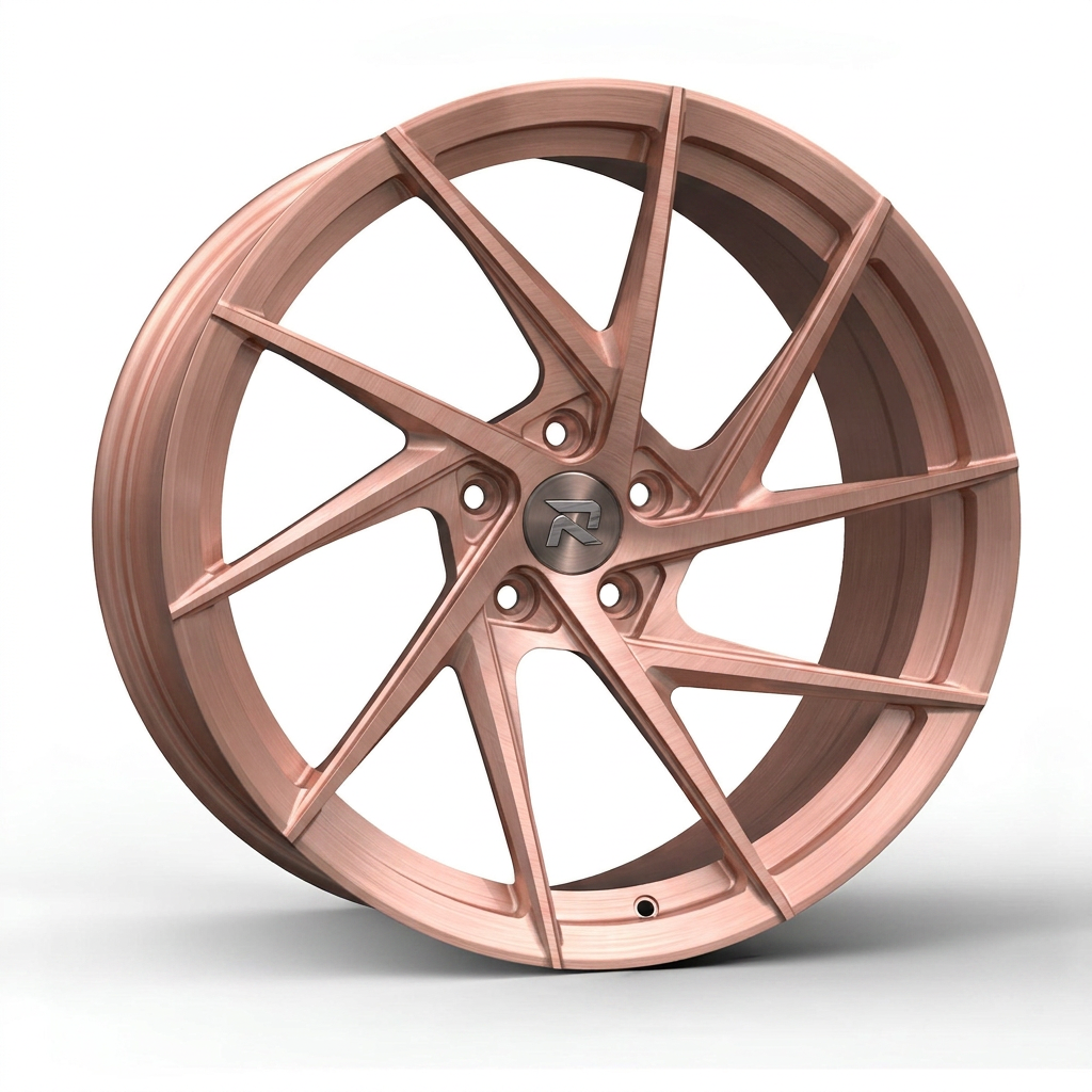 RZR CXI forged wheel — Brushed Rose Gold