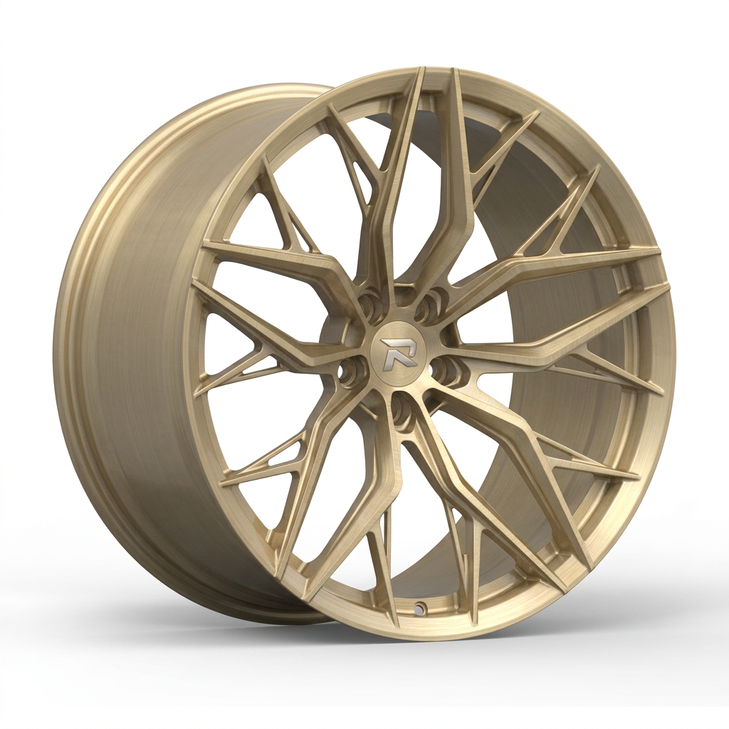 RZR CLXV forged wheel — Brushed Champagne Gold