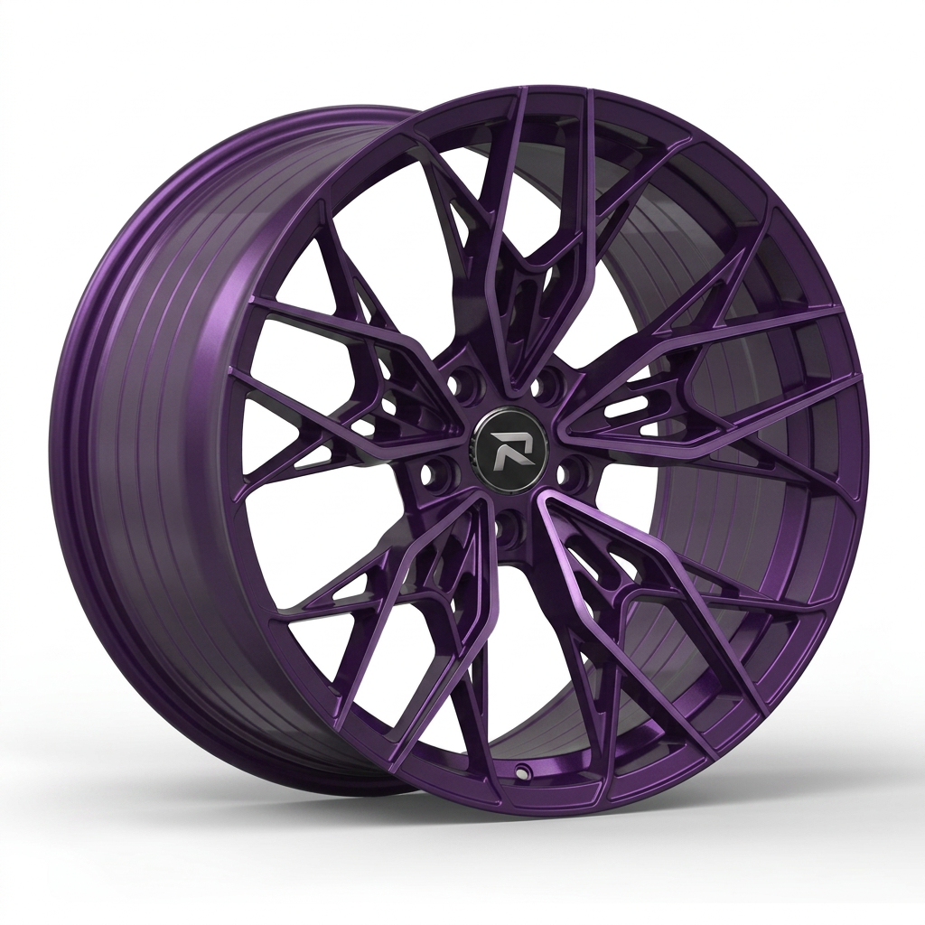 RZR CXXXVII forged wheel — Satin Purple Metallic