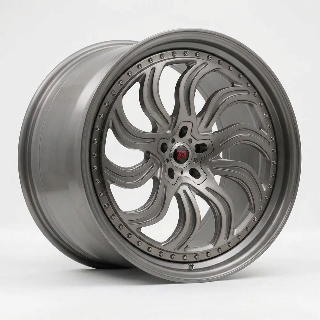 RZR XXXIII forged wheel — Satin Titanium Grey
