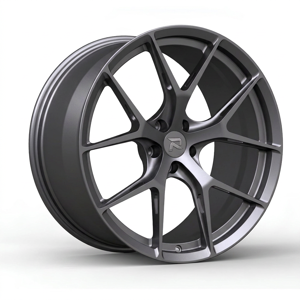 RZR CCI forged wheel — Satin Titanium Grey