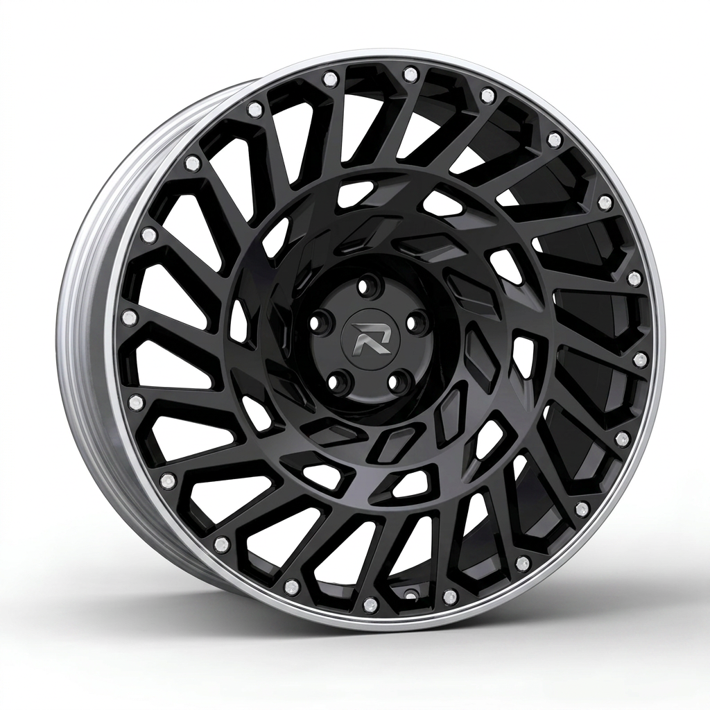 RZR CLXXIX forged wheel — Gloss Black / Polished Lip