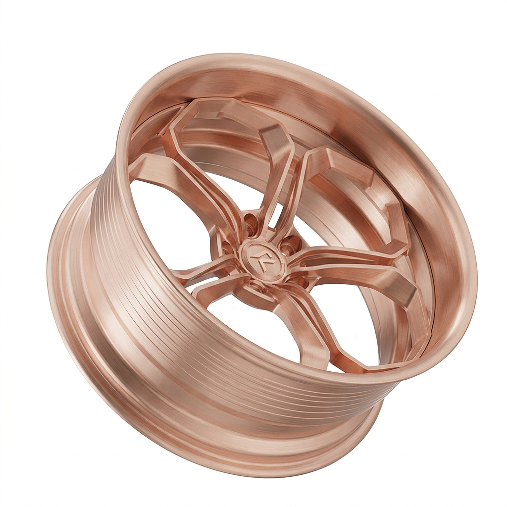 RZR LXIV forged wheel — Brushed Rose Gold