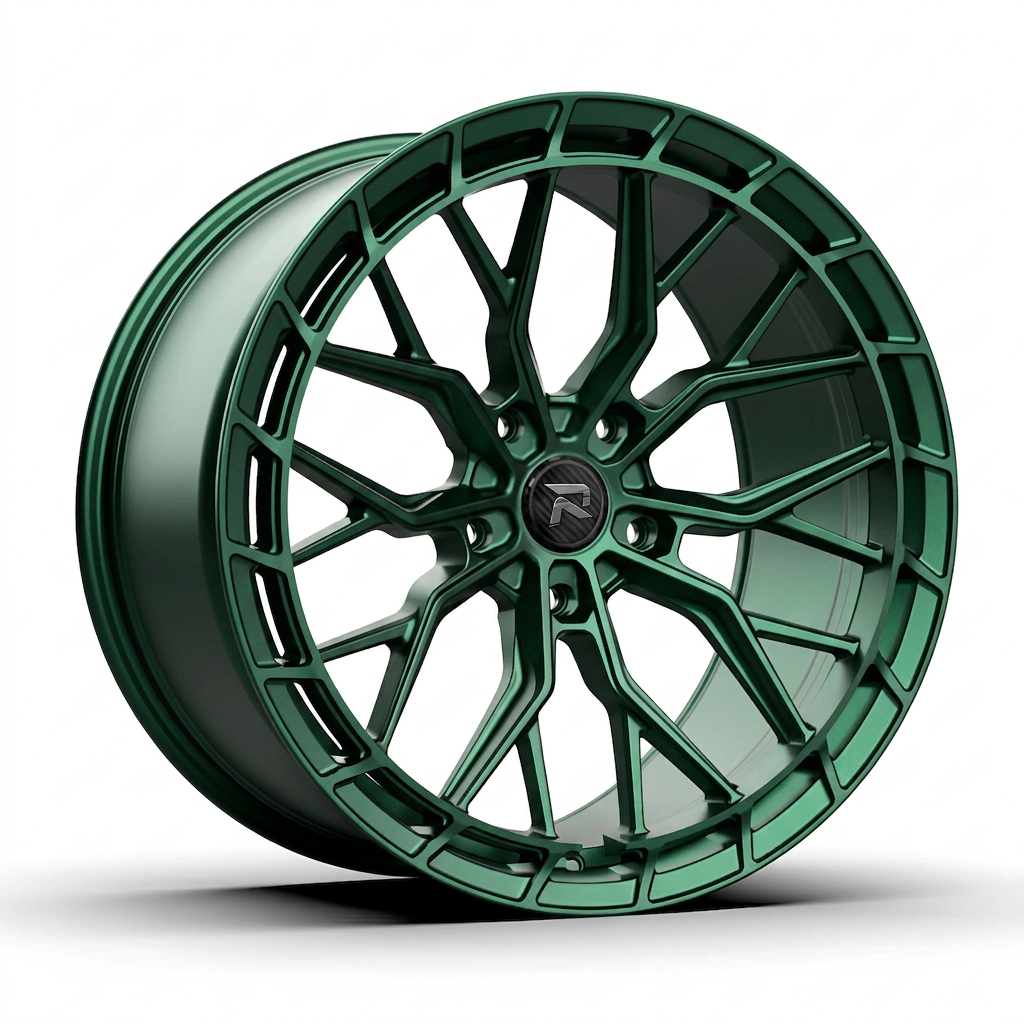 RZR CXXVI forged wheel — Satin Emerald Metallic