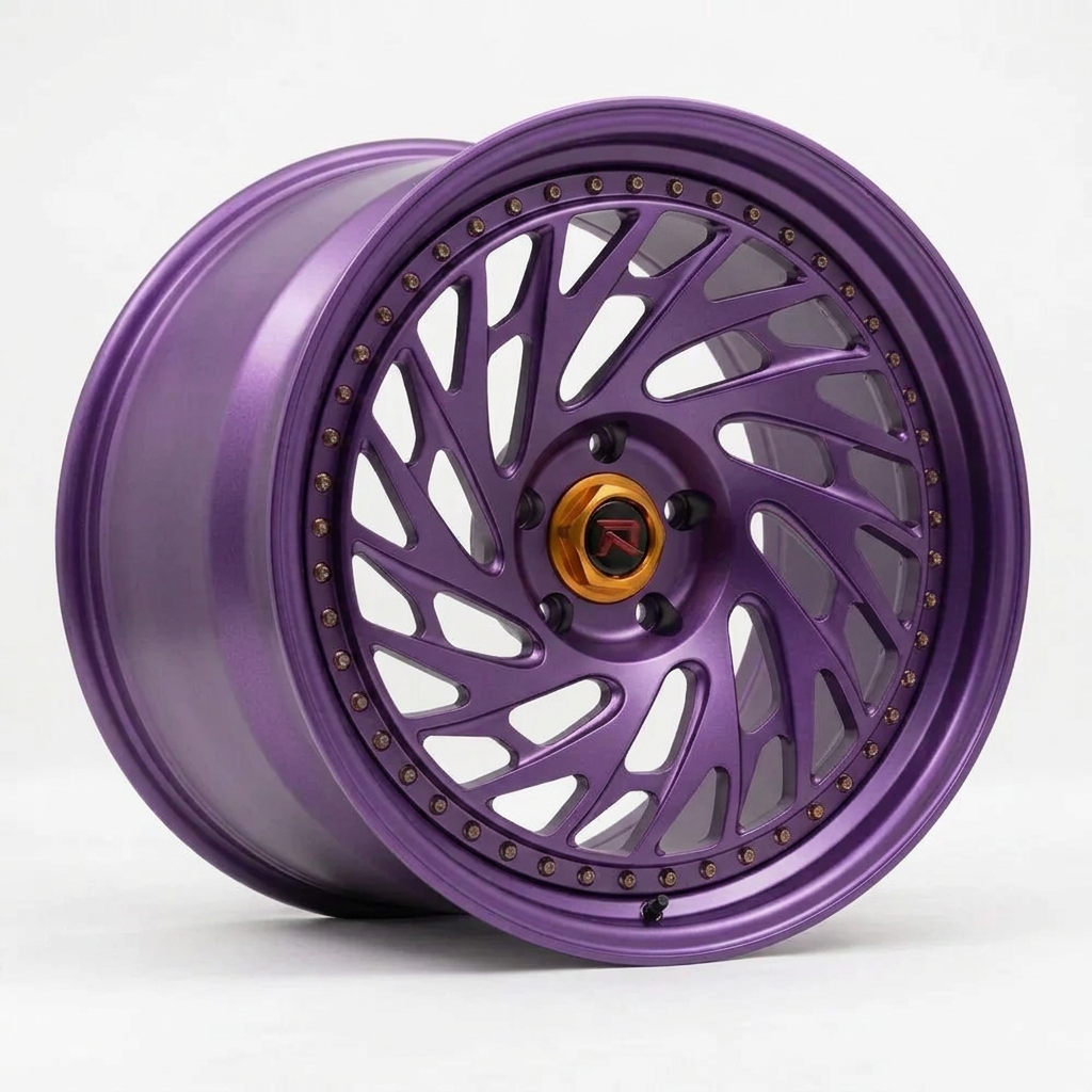 RZR LVI forged wheel — Satin Purple Metallic