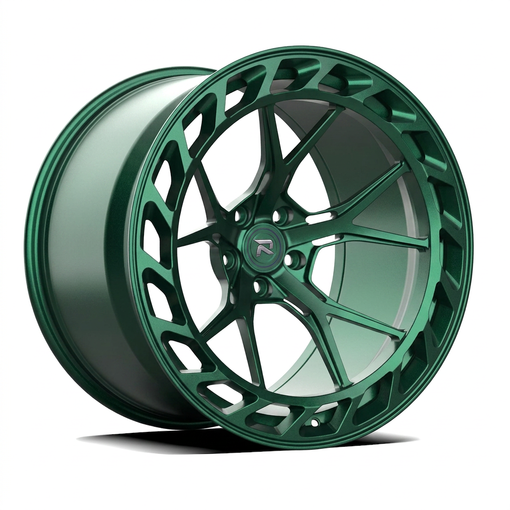RZR CLXXXV forged wheel — Satin Emerald Metallic