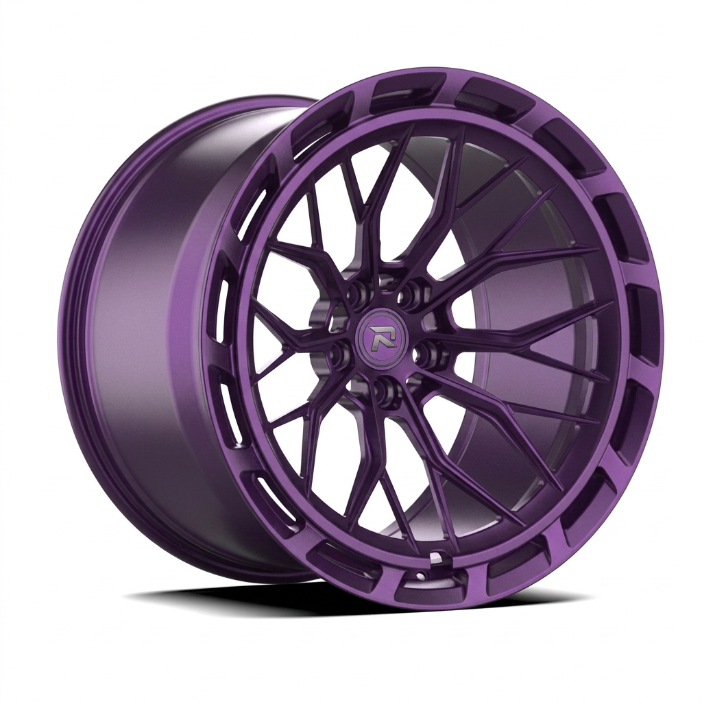 RZR CXLVIII forged wheel — Satin Purple Metallic