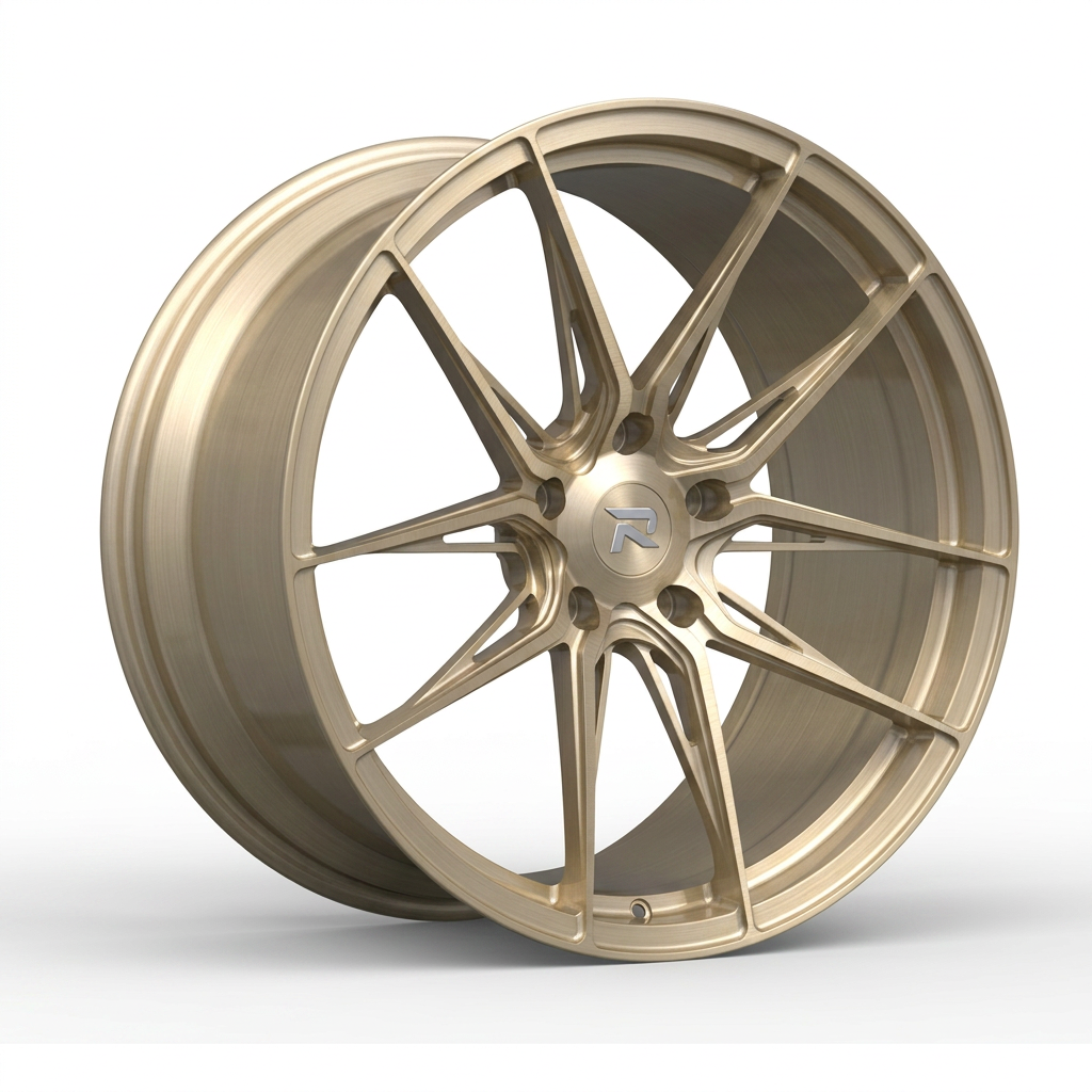 RZR CXCIX forged wheel — Brushed Champagne Gold