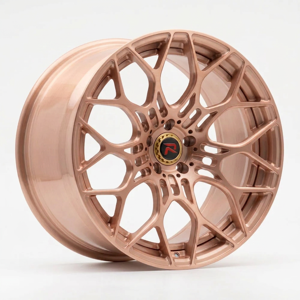 RZR XLV forged wheel — Brushed Rose Gold