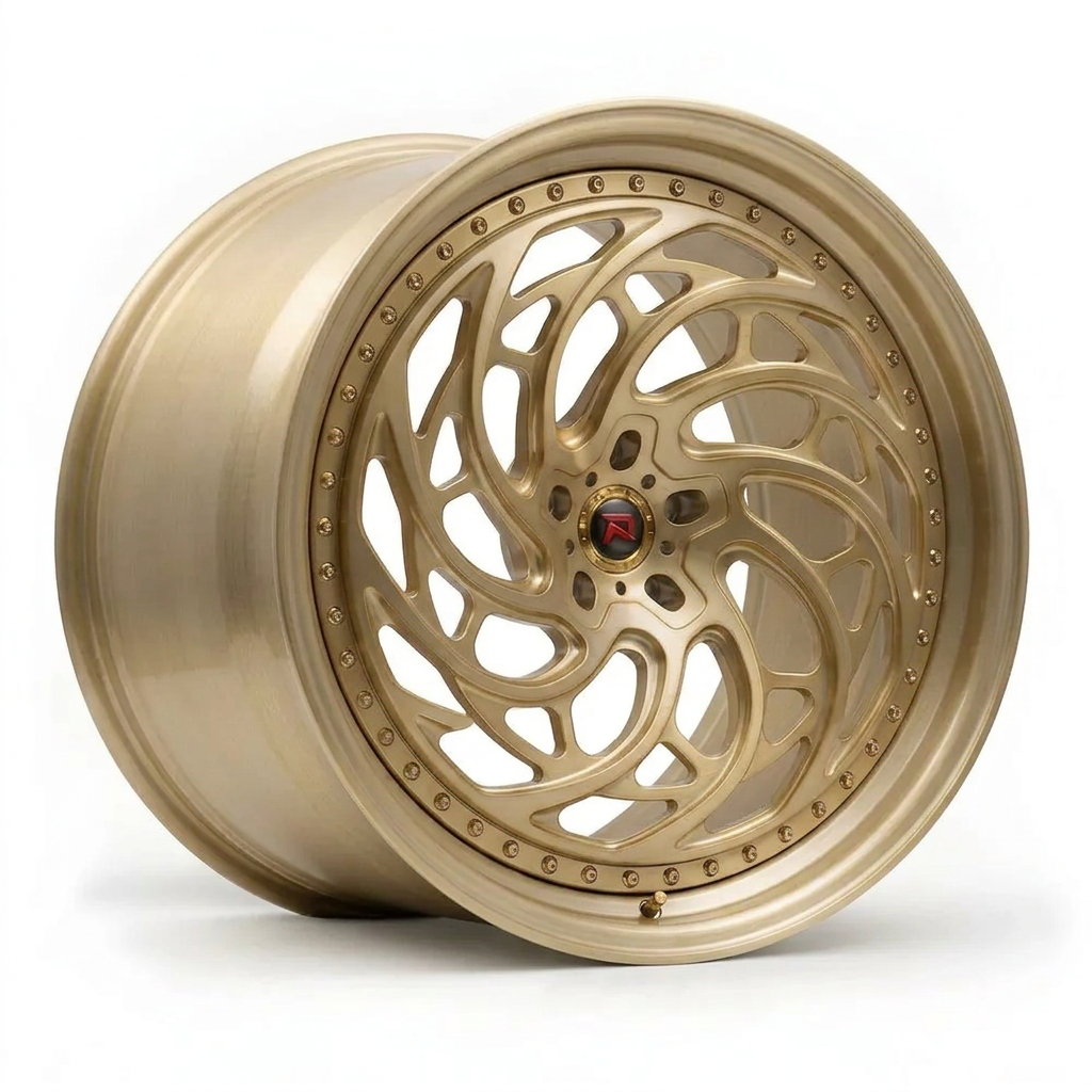 RZR XXVIII forged wheel — Brushed Champagne Gold