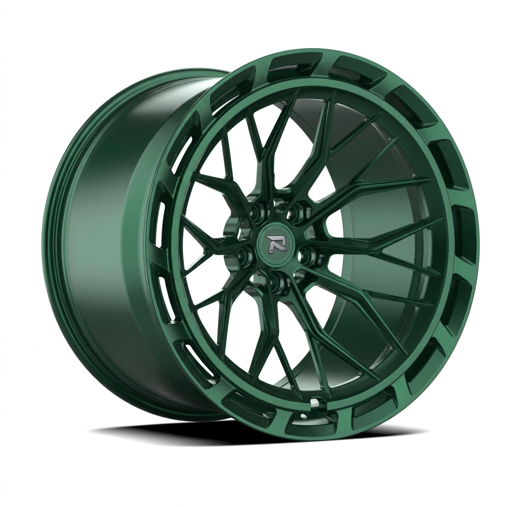 RZR CXLVIII forged wheel — Satin Emerald Metallic