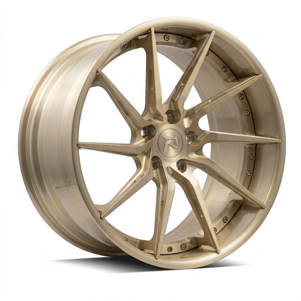 RZR XCIV forged wheel — Brushed Champagne Gold