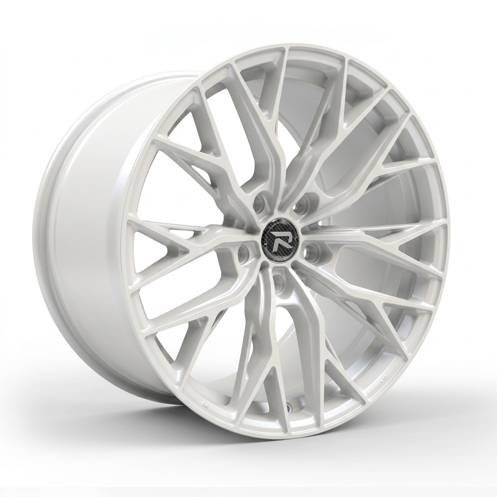 RZR CLV forged wheel — Satin White Pearl