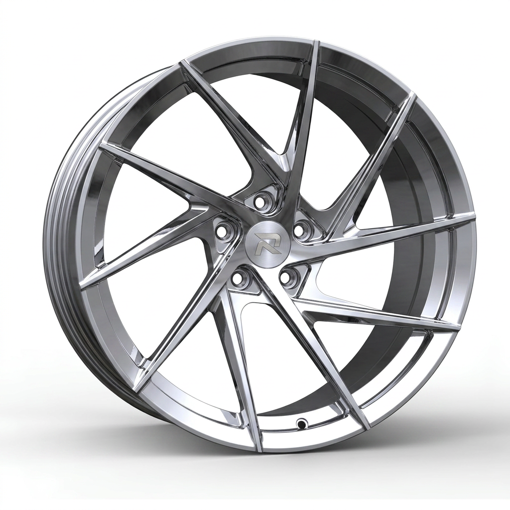 RZR CXI forged wheel — Full Polished Chrome