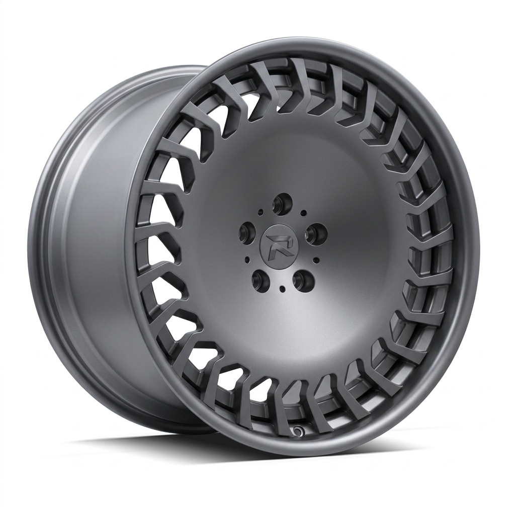 RZR CX forged wheel — Satin Titanium Grey