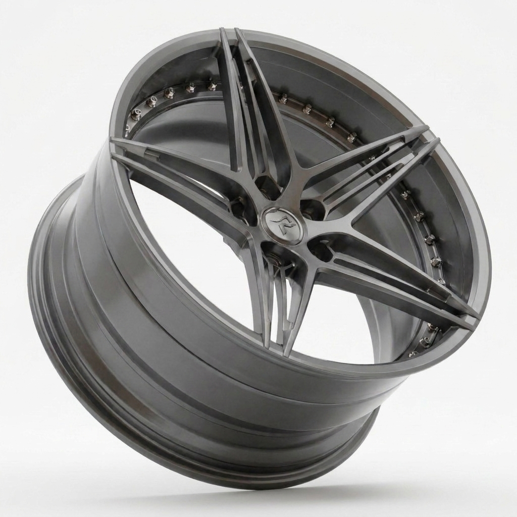 RZR VII custom forged wheel in Brushed Gunmetal