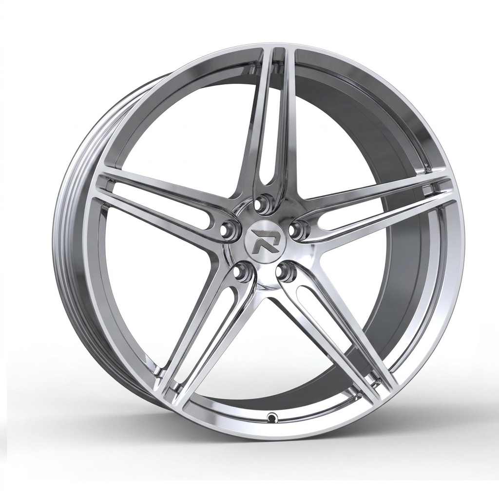 RZR CXXVII forged wheel — Full Polished Chrome