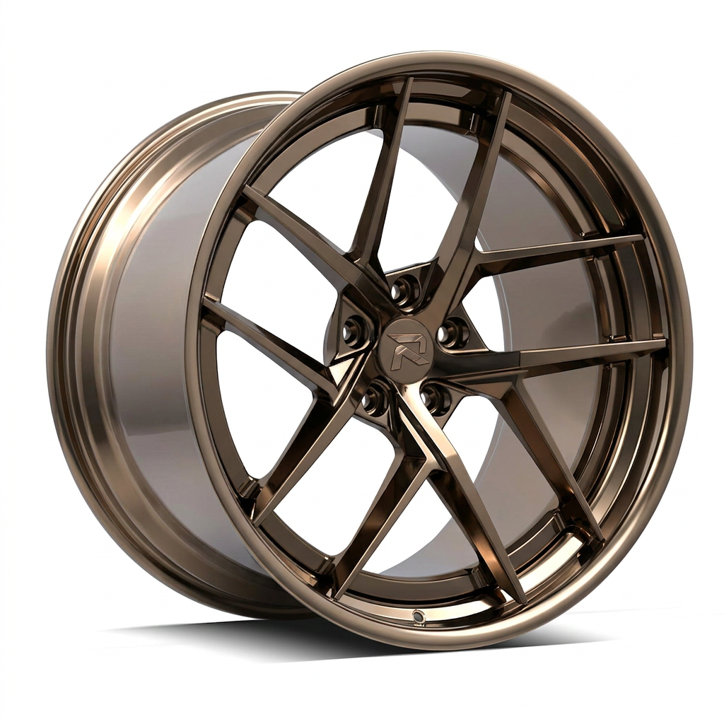 RZR CVII forged wheel — Tinted Bronze Chrome