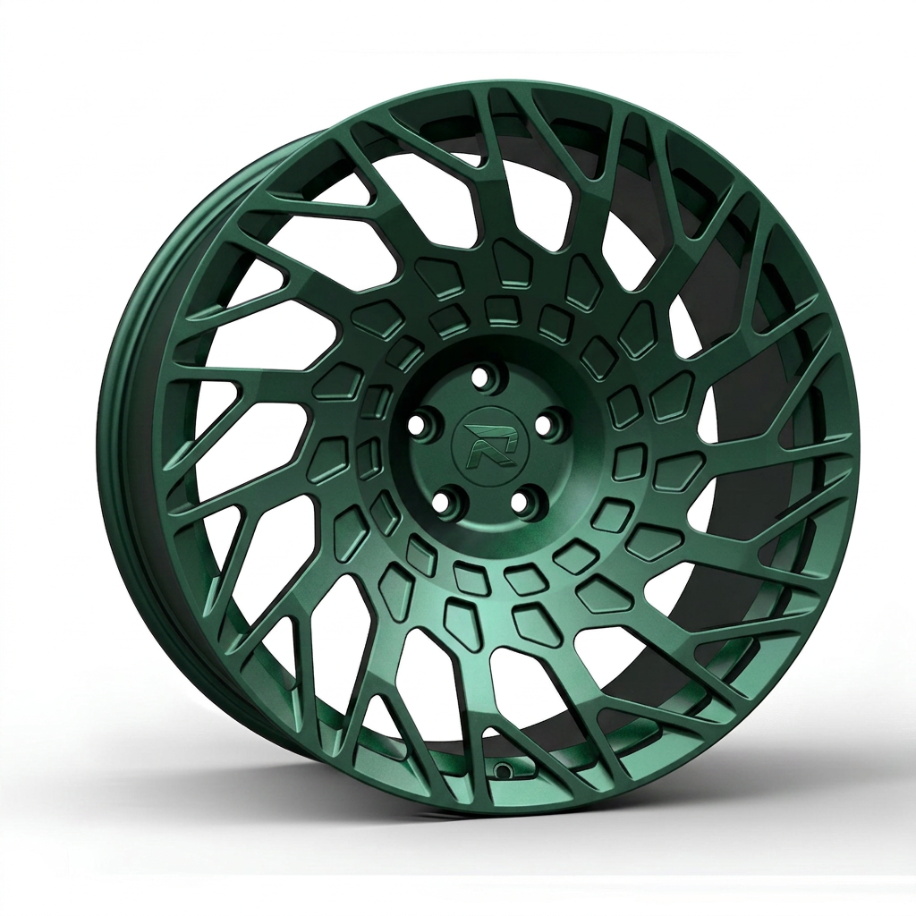 RZR CXLVII forged wheel — Satin Emerald Metallic