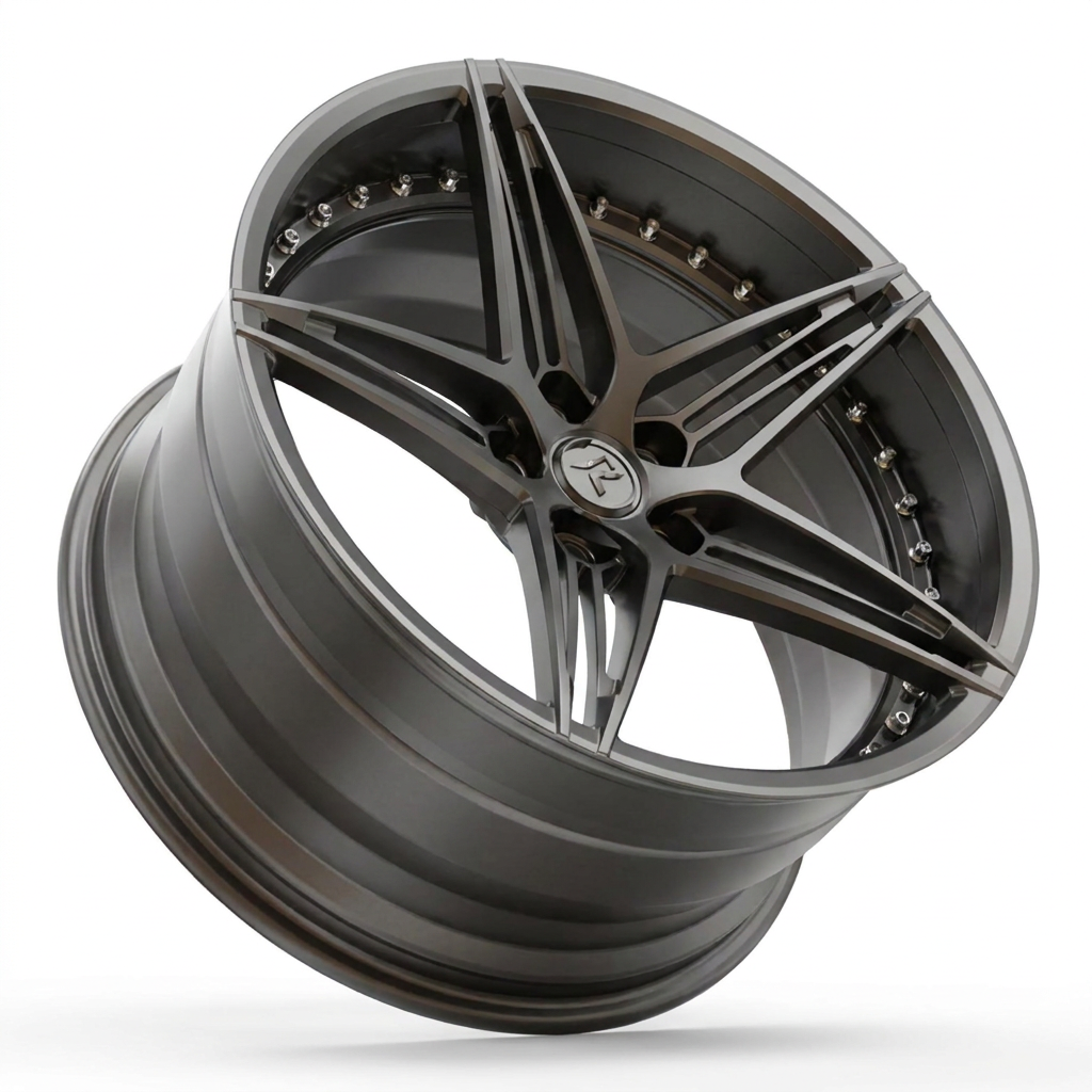 RZR VII custom forged wheel in Matt Bronze Grey