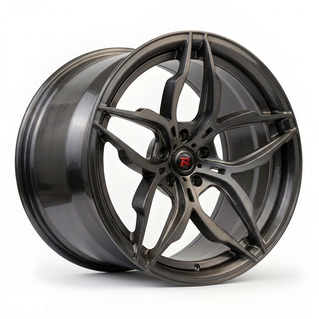 RZR XVI forged wheel — Brushed Smoked Gunmetal