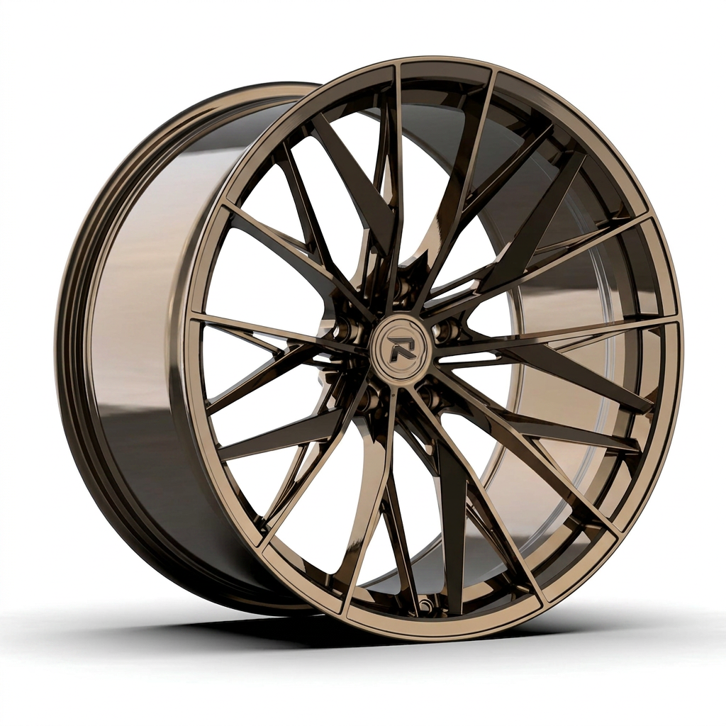 RZR CXXXVI forged wheel — Tinted Bronze Chrome