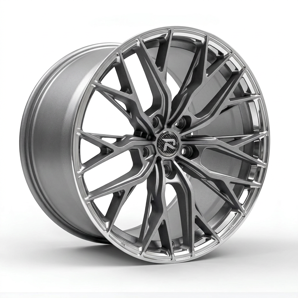 RZR CLV forged wheel — Frozen Grey Matte / Polished Lip